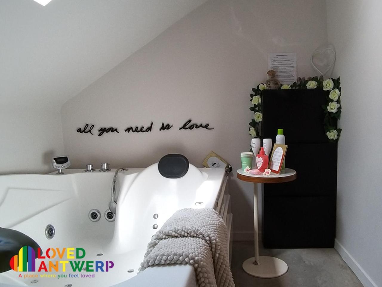 安特卫普Wellness Loft With Sauna, Jacuzzi, Roof Terrace & Amazing View公寓 外观 照片