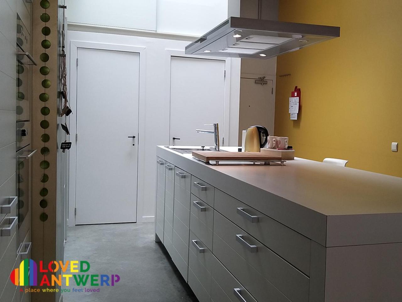 安特卫普Wellness Loft With Sauna, Jacuzzi, Roof Terrace & Amazing View公寓 外观 照片