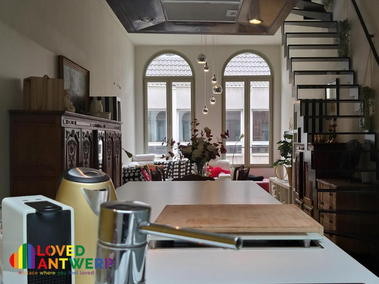 安特卫普Wellness Loft With Sauna, Jacuzzi, Roof Terrace & Amazing View公寓 外观 照片