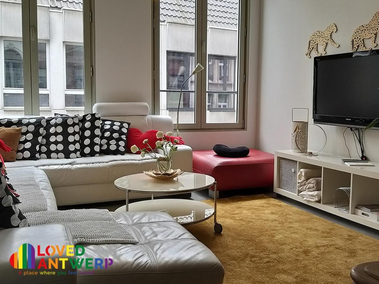 安特卫普Wellness Loft With Sauna, Jacuzzi, Roof Terrace & Amazing View公寓 外观 照片