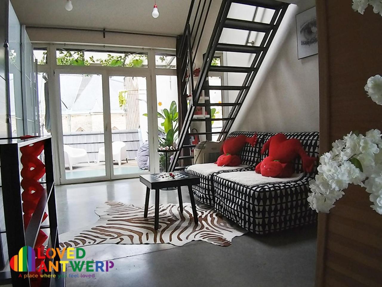 安特卫普Wellness Loft With Sauna, Jacuzzi, Roof Terrace & Amazing View公寓 外观 照片